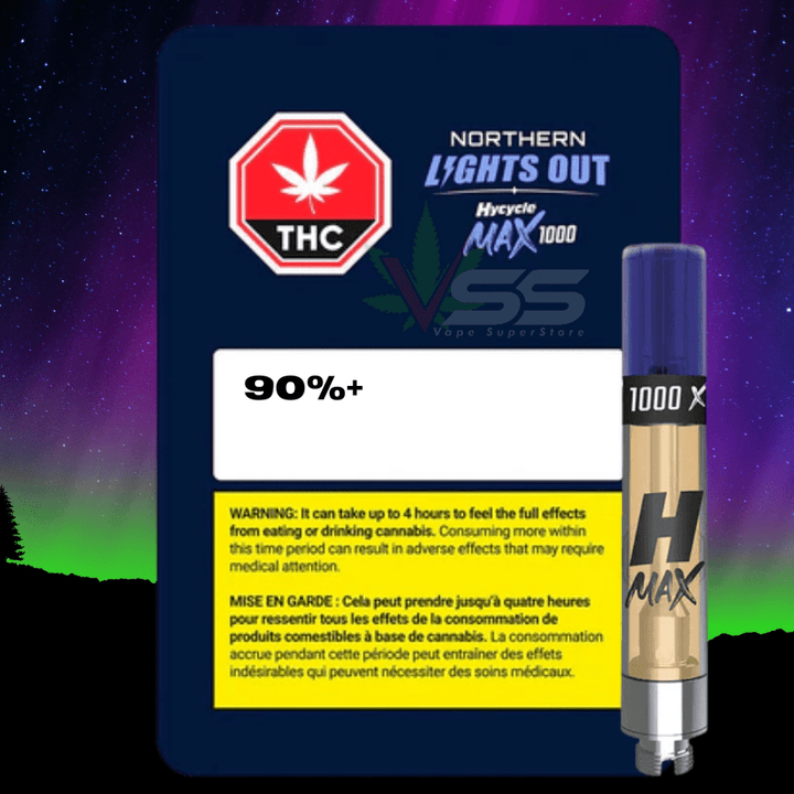 Hycycle Max 1000 - Northern Lights Out Vape Cartridge - 1.1g Morden Vape SuperStore and Cannabis Manitoba Canada