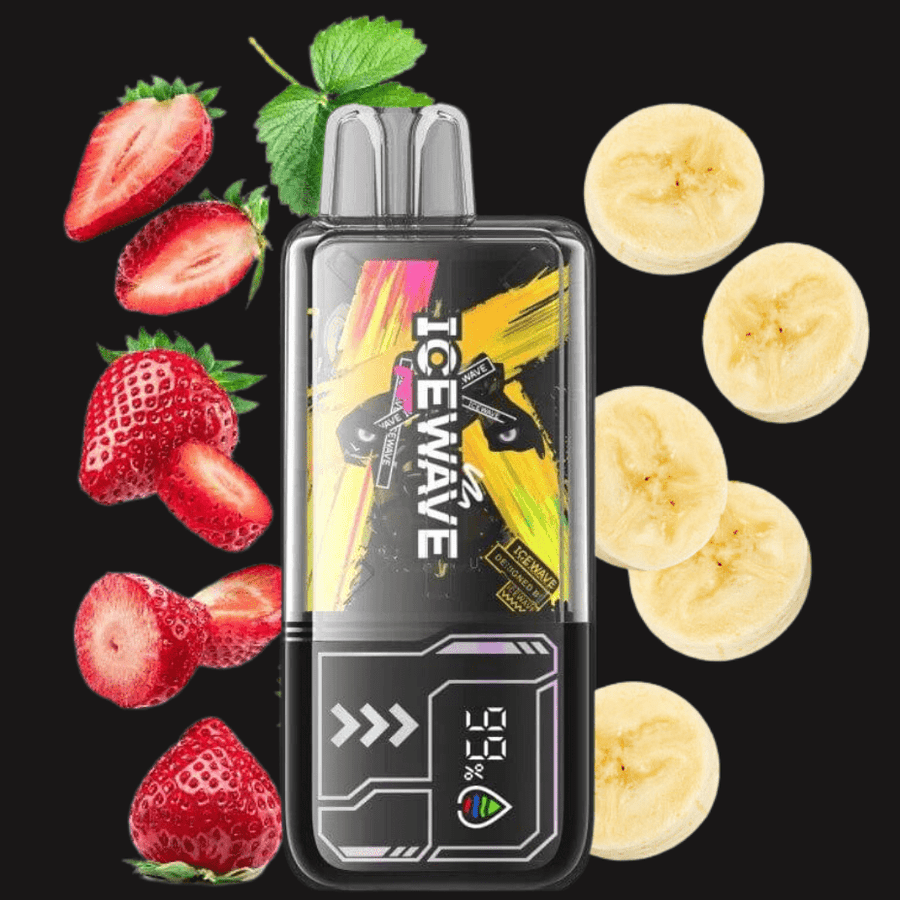 IceWave Disposable Disposables 20mg / 8500 Puffs Icewave X8500 Disposable Vape-Strawberry Banana-Morden Vape SuperStore 