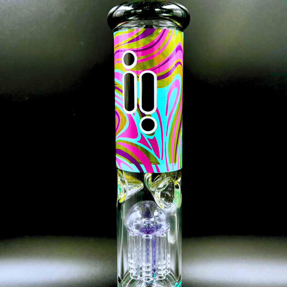 Infyniti Untamed 7mm Jellyfish Beaker w/ Tree Perc 14" Morden Vape SuperStore and Cannabis Manitoba Canada