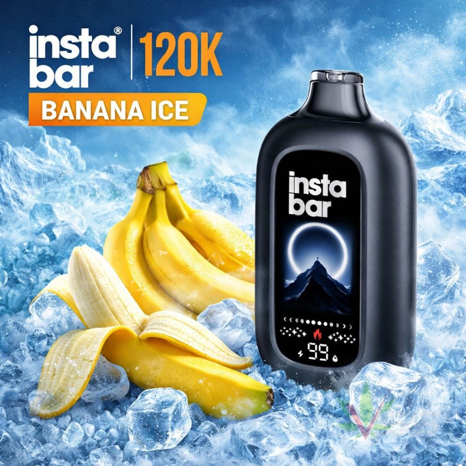Insta Bar 120K Disposable Vape - Banana Ice 120000 / 20mg Morden Vape SuperStore and Cannabis Manitoba Canada