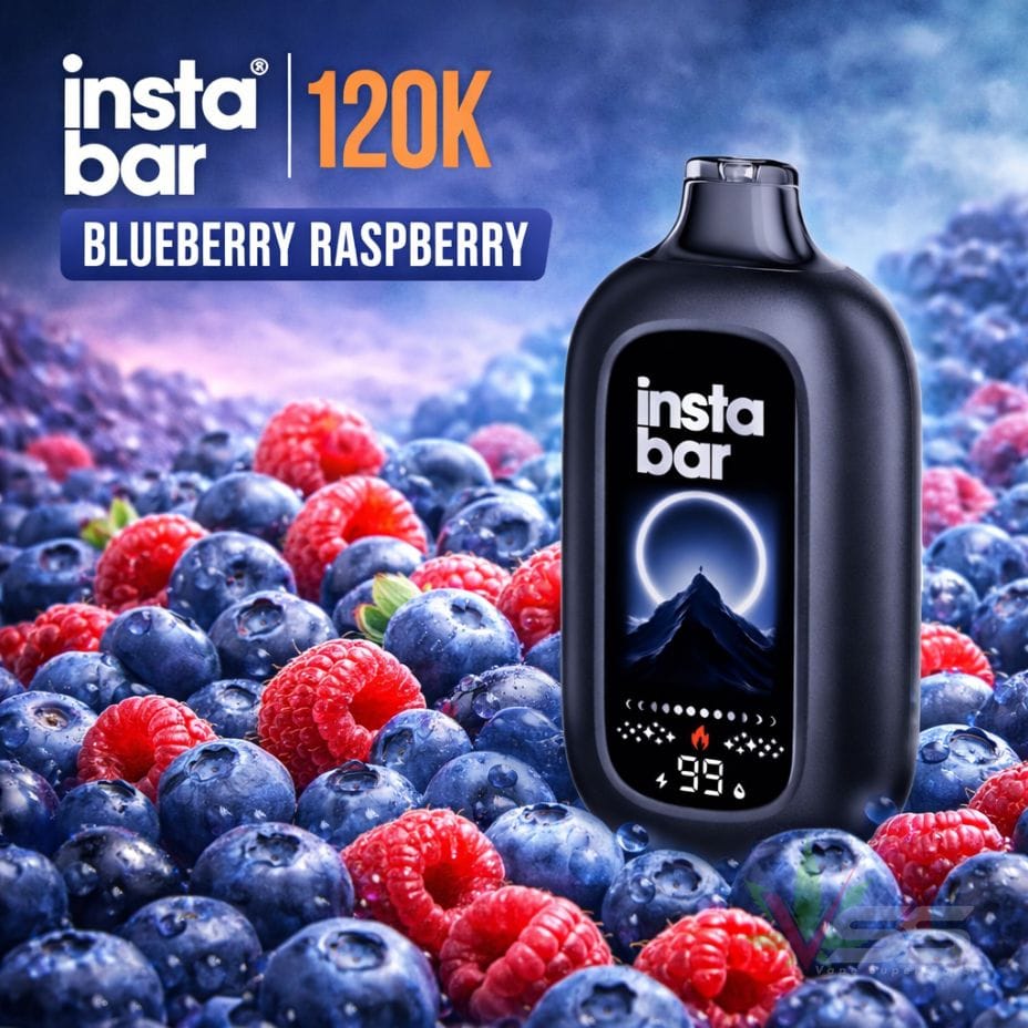 Insta Bar 120K Disposable Vape - Blueberry Raspberry 120000 Puffs / 20mg Morden Vape SuperStore and Cannabis Manitoba Canada