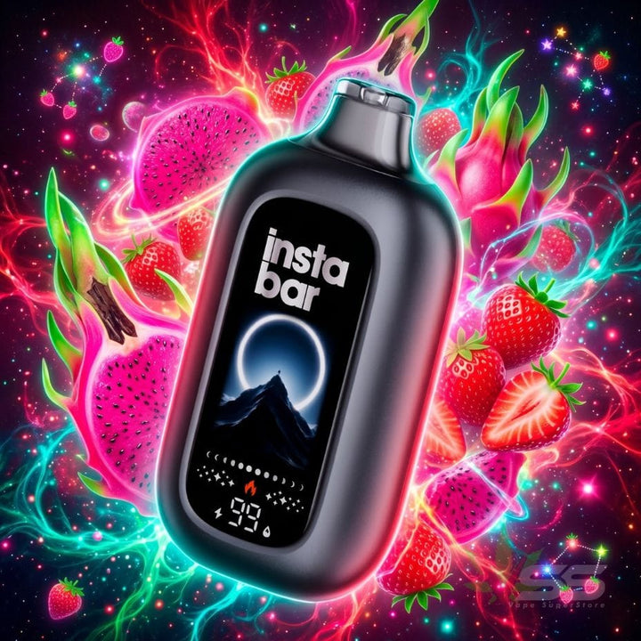 Insta Bar 120K Disposable Vape - Dragonfruit Strawberry 120000 / 20mg Morden Vape SuperStore and Cannabis Manitoba Canada