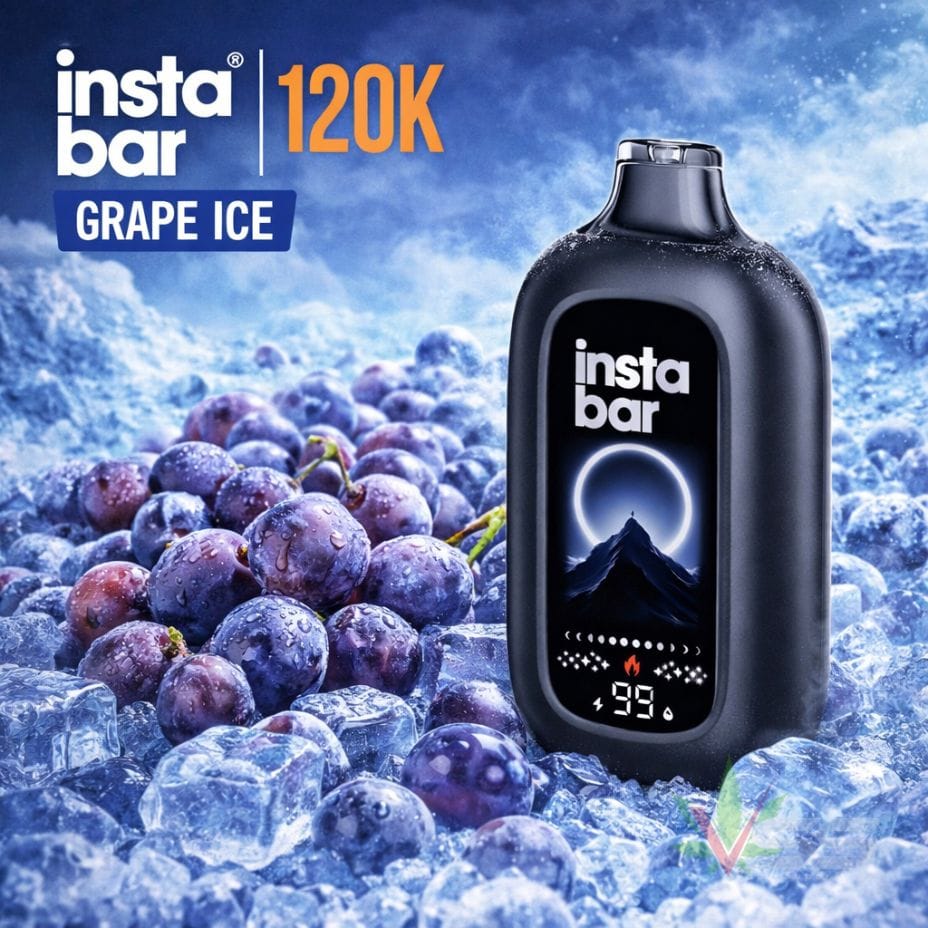 Insta Bar 120K Disposable Vape - Grape Ice 120000 / 20mg Morden Vape SuperStore and Cannabis Manitoba Canada