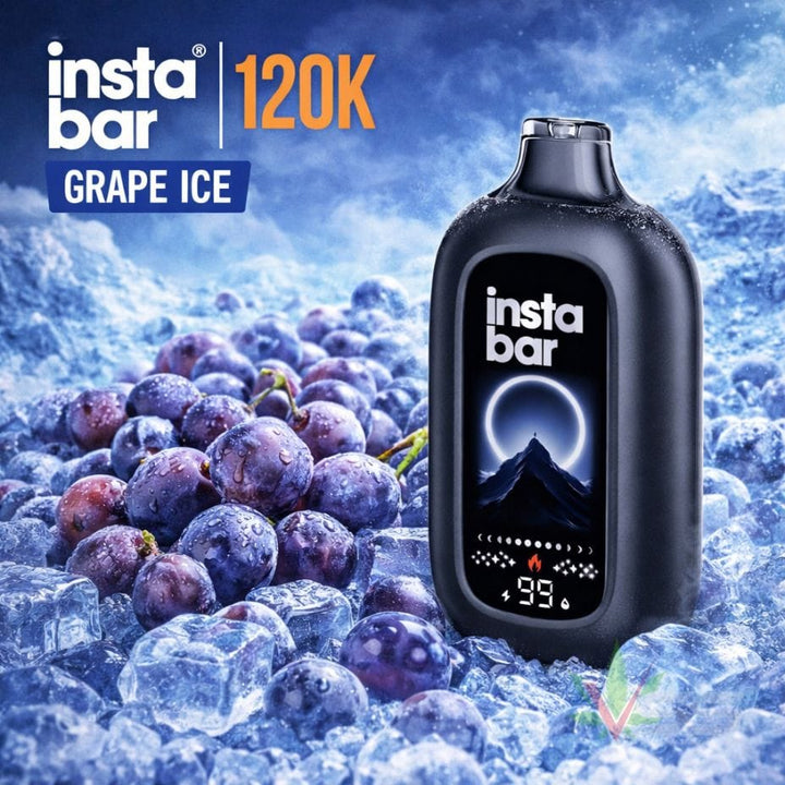 Insta Bar 120K Disposable Vape - Grape Ice 120000 / 20mg Morden Vape SuperStore and Cannabis Manitoba Canada