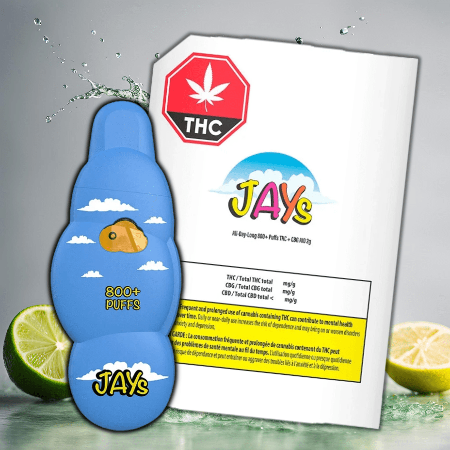 Jay's All-Day-Long 800+ Puffs 2:1:1 AIO Disposable-2g 2g Morden Vape SuperStore and Cannabis Manitoba Canada