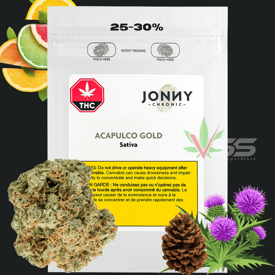 Jonny Chronic - Acapulco Gold Flower - 3.5g Morden Vape SuperStore and Cannabis Manitoba Canada