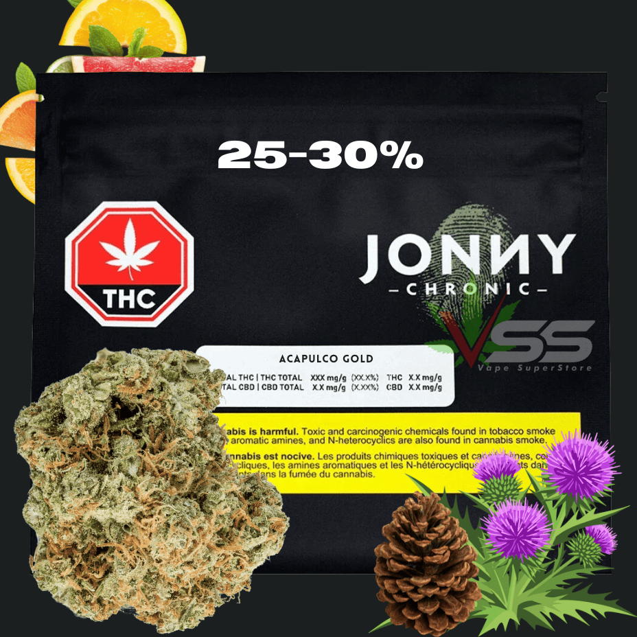 Jonny Chronic - Acapulco Gold Sativa Flower - 14g Morden Vape SuperStore and Cannabis Manitoba Canada