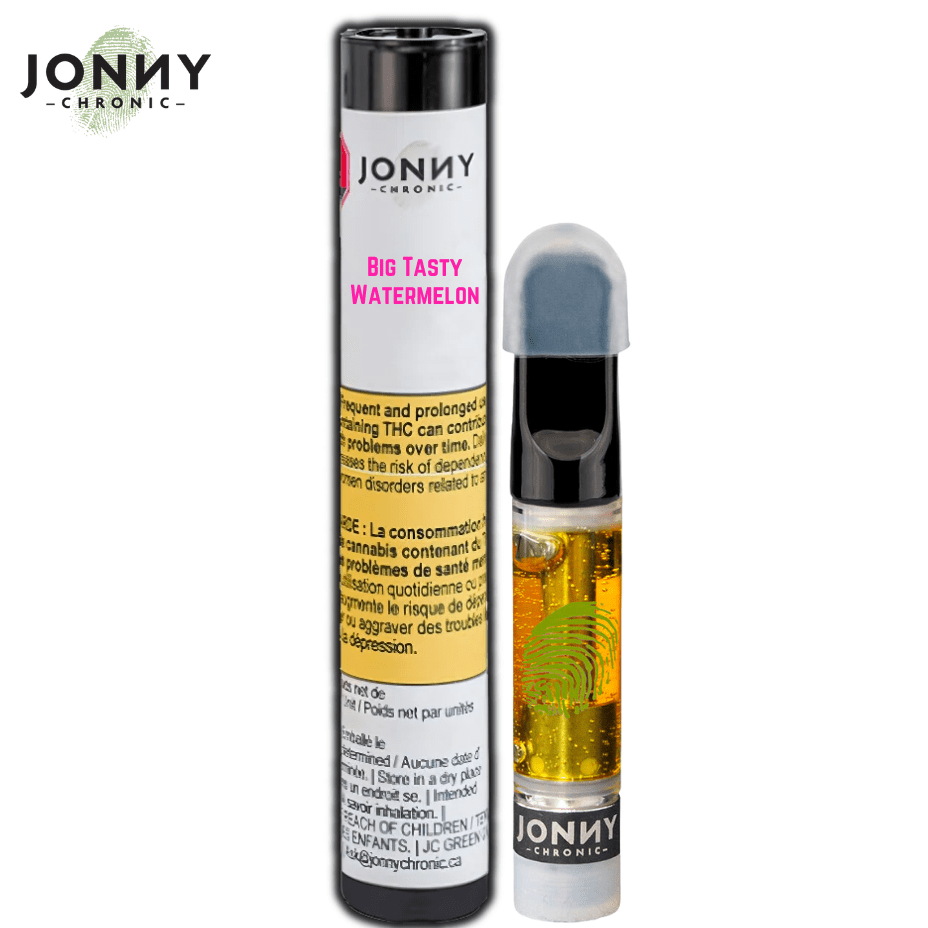 Jonny Chronic Big Tasty Watermelon Live Resin Cartridge - 1g Morden Vape SuperStore and Cannabis Manitoba Canada