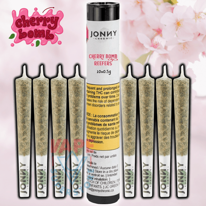 Jonny Chronic Cherry Bomb Reefers Pre-roll 10x0.5g Morden Vape SuperStore and Cannabis Manitoba Canada