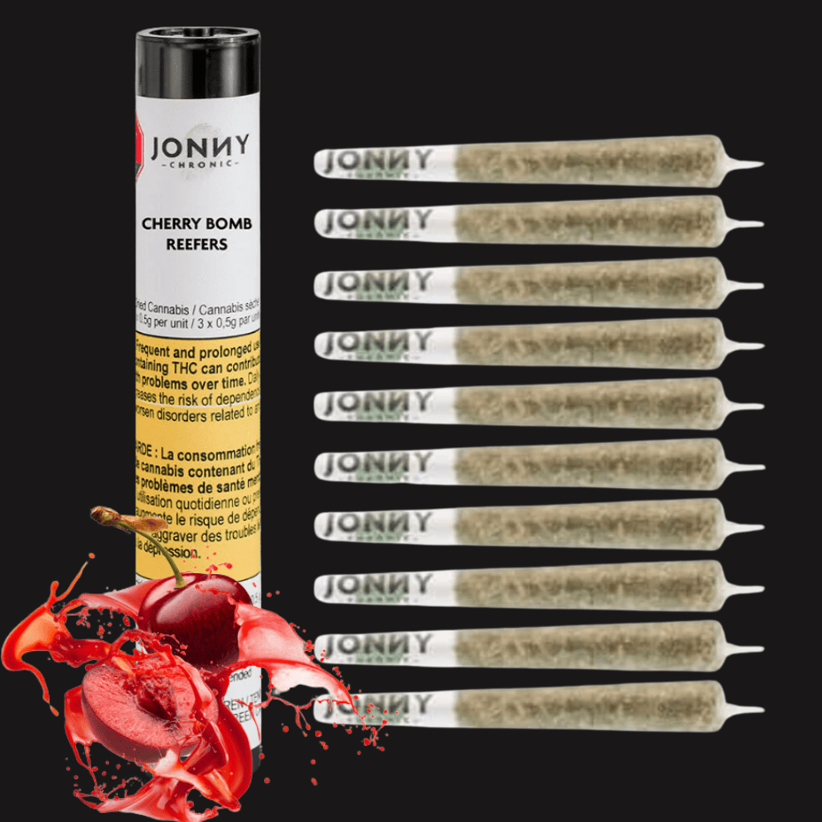 Jonny Chronic Cherry Bomb Reefers Pre-rolls-10x0.5g Morden Vape SuperStore and Cannabis Manitoba Canada