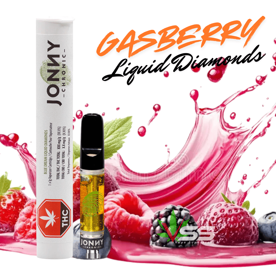 Jonny Chronic Gasberry Liquid Diamonds Cart-1g Morden Vape SuperStore and Cannabis Manitoba Canada