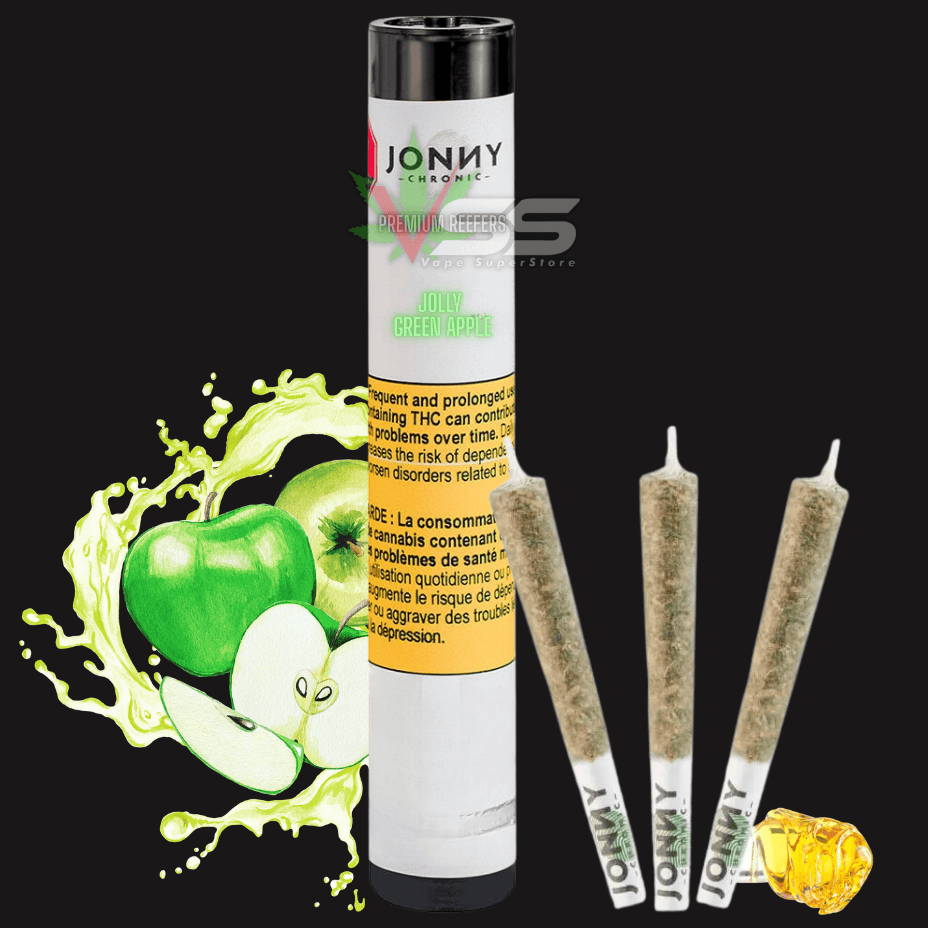 Jonny Chronic - Jolly Green Apple Premium Infused Reefers 3x0.5g Morden Vape SuperStore and Cannabis Manitoba Canada