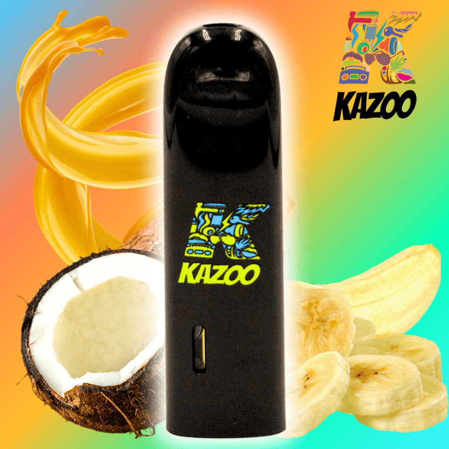 Kazoo Cabana Banana Sativa Disposable Vape-0.3g - Morden Vape SuperStore and Cannabis Dispensary in Manitoba, Canada