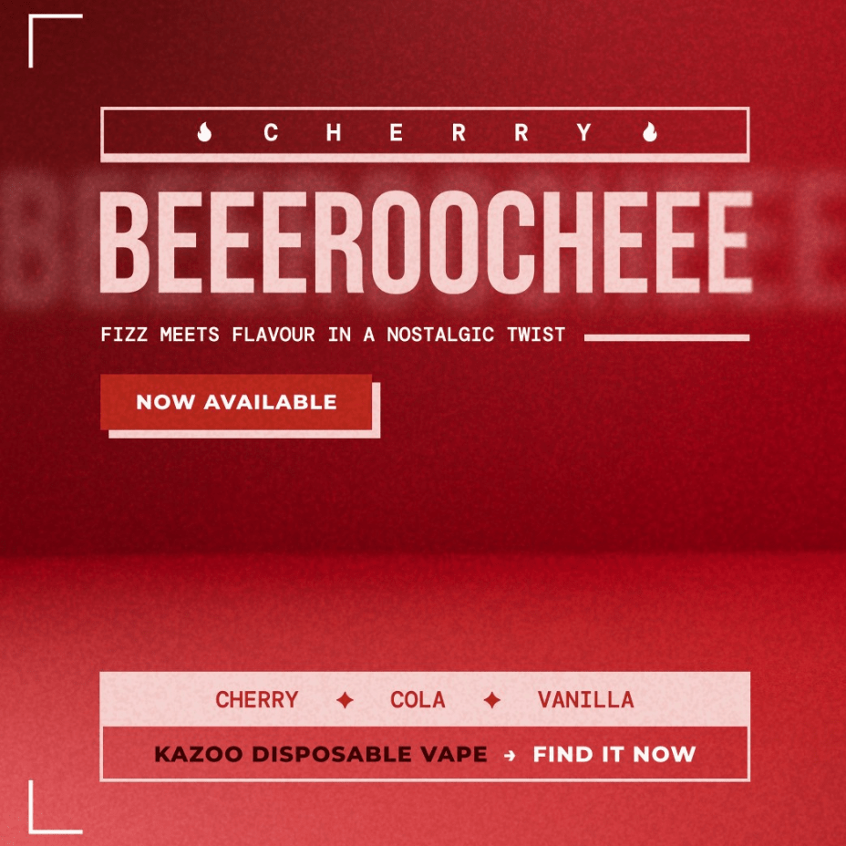Kazoo Cherry Beeroochee AIO Vape - 1g Morden Vape SuperStore and Cannabis Manitoba Canada
