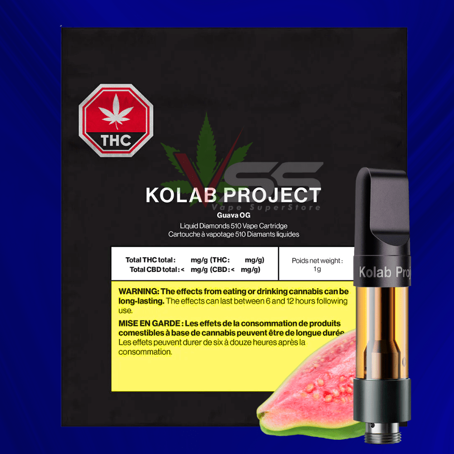 Kolab Project Guava OG Liquid Diamonds Cartridge - 1g Morden Vape SuperStore and Cannabis Manitoba Canada