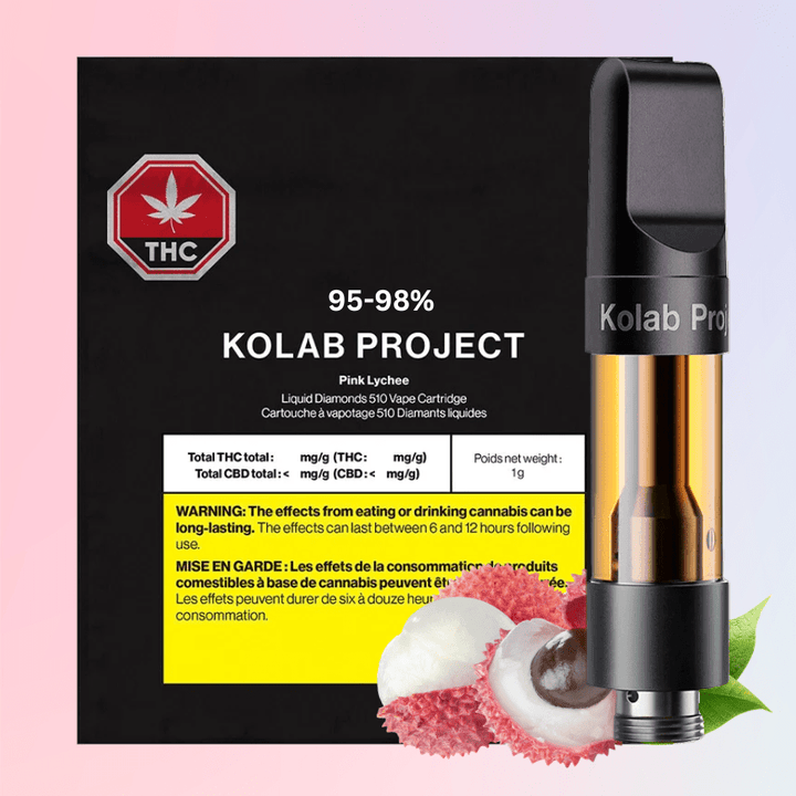 Kolab Project Pink Lychee Diamond Vape Cartridge-1g 1g Morden Vape SuperStore and Cannabis Manitoba Canada