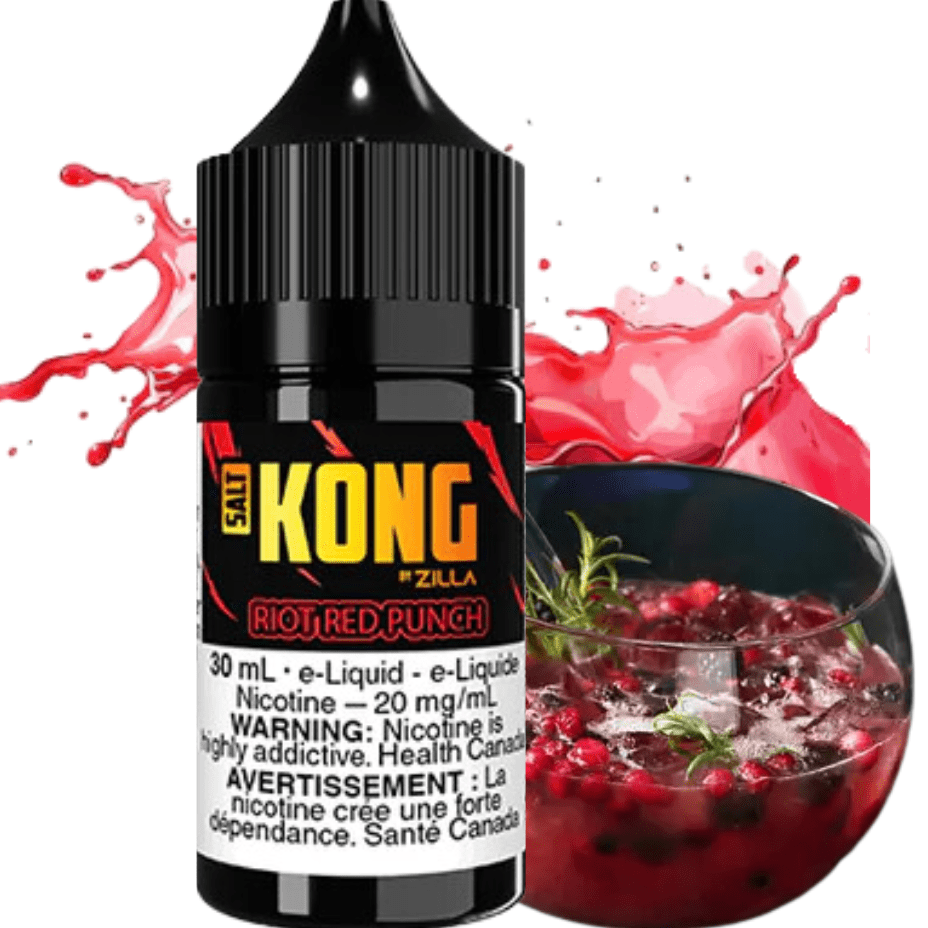 Kong Salt by Zilla-Riot Red Punch 30ml / 20mg Morden Vape SuperStore and Cannabis Manitoba Canada