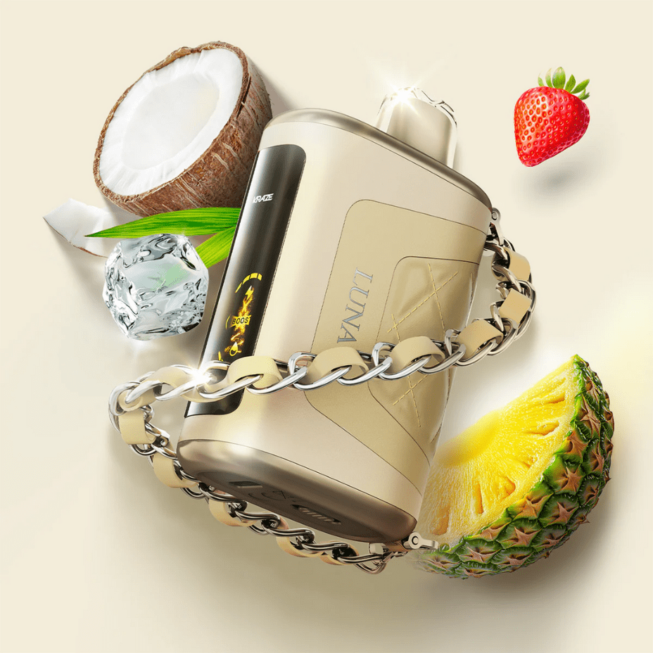 Kraze Luna 42K Disposable Vape-Summer Strawberry Pina Colada Ice 42000 Puffs / 20mg Morden Vape SuperStore and Cannabis Manitoba Canada