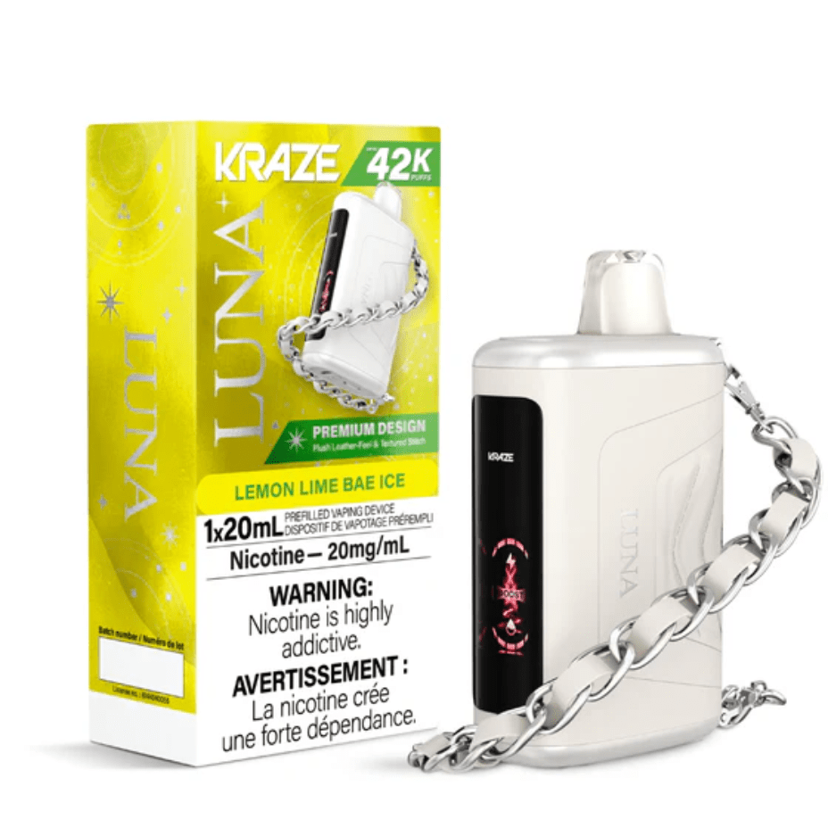 Kraze Luna Disposable Vape-Lemon Lime Bae Ice Morden Vape SuperStore and Cannabis Manitoba Canada