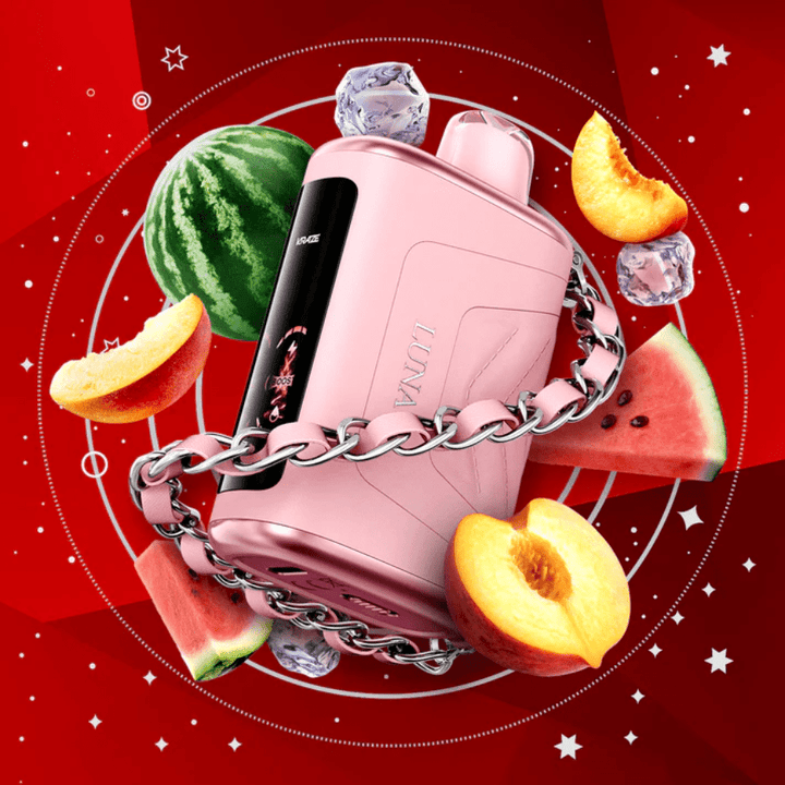 Kraze Luna Disposable Vape-Ruby Peach Watermelon Ice Morden Vape SuperStore and Cannabis Manitoba Canada