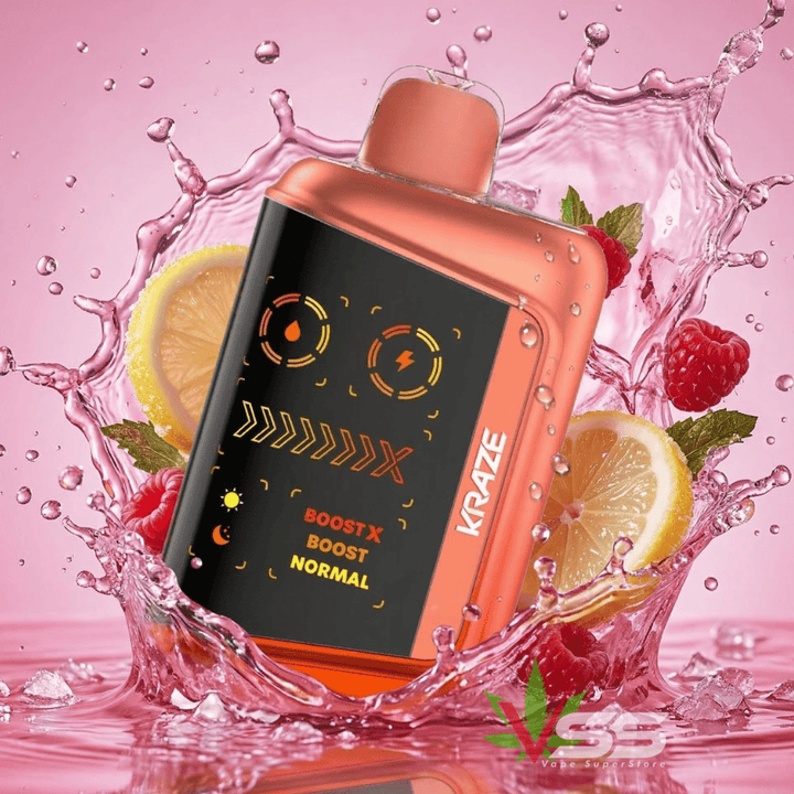 Kraze Mega X 48K Disposable Vape - Punch Series Pink Lemon KO Ice Morden Vape SuperStore and Cannabis Manitoba Canada