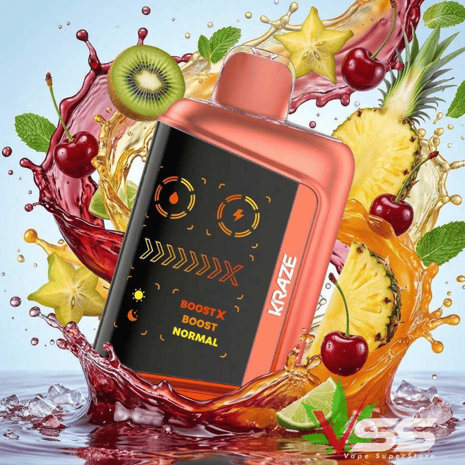 Kraze Mega X 48K Disposable Vape - Punch Series Tropical KO Ice Morden Vape SuperStore and Cannabis Manitoba Canada