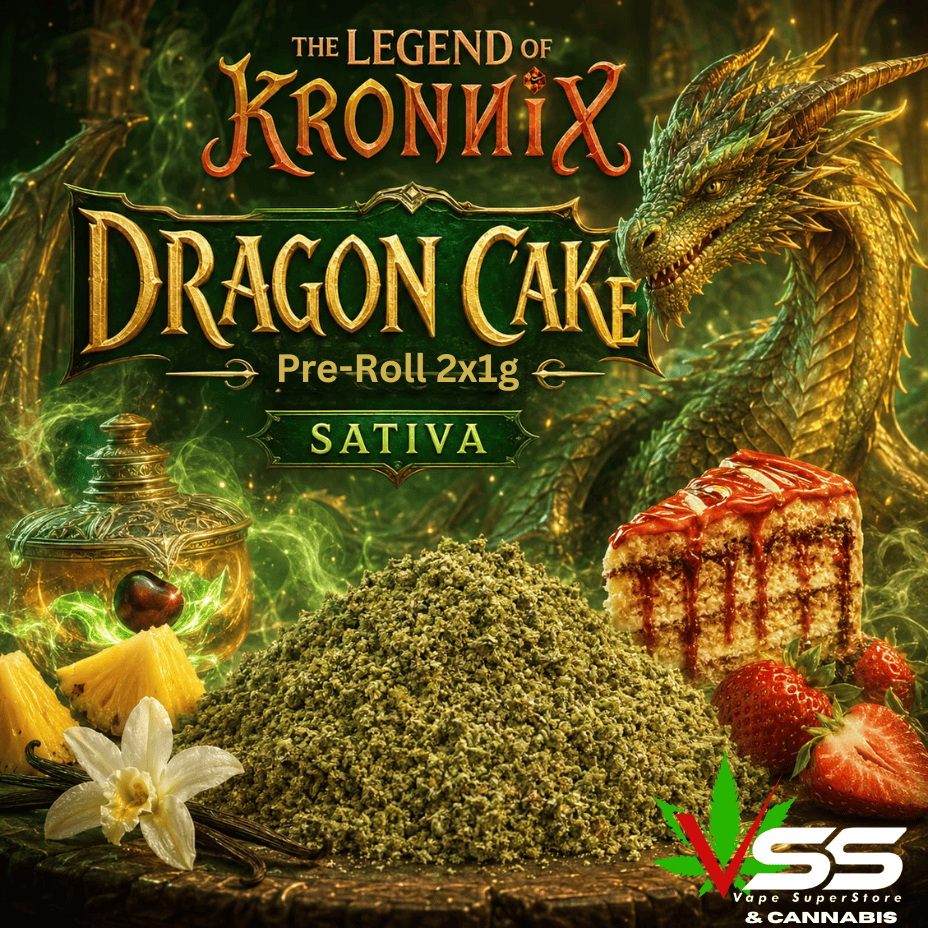 Kronnix Dragon Cake Sativa Pre-Rolls-2x1g Morden Vape SuperStore and Cannabis Manitoba Canada