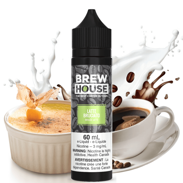 Latte Bruciato by Brewhouse E-liquid 60ml / 3mg Morden Vape SuperStore and Cannabis Manitoba Canada