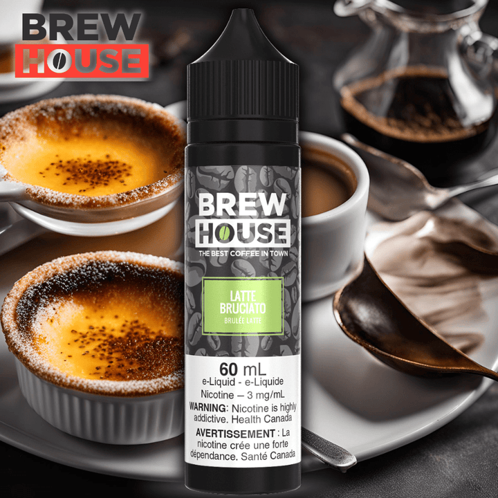Latte Bruciato by Brewhouse E-liquid Morden Vape SuperStore and Cannabis Manitoba Canada