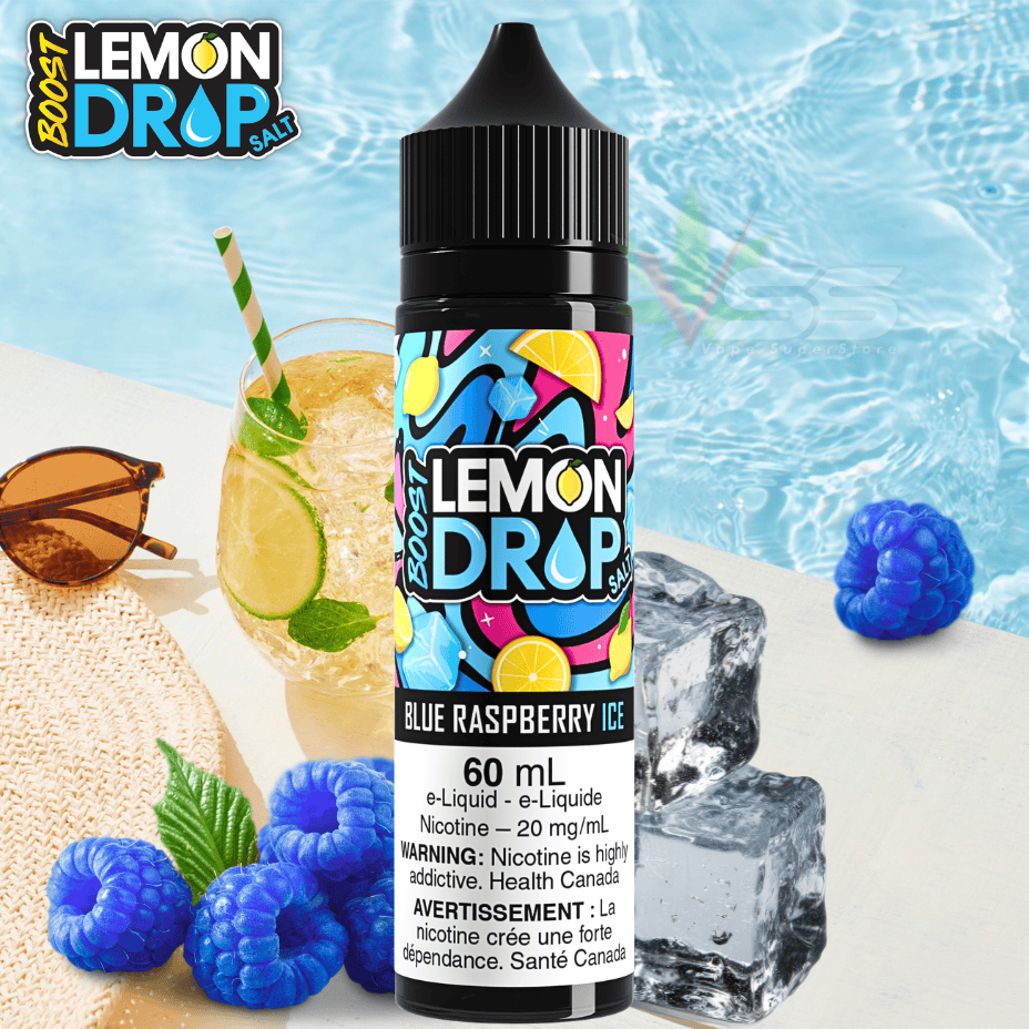 Lemon Drop Boost 60ml Salt-Blue Raspberry Ice Morden Vape SuperStore and Cannabis Manitoba Canada
