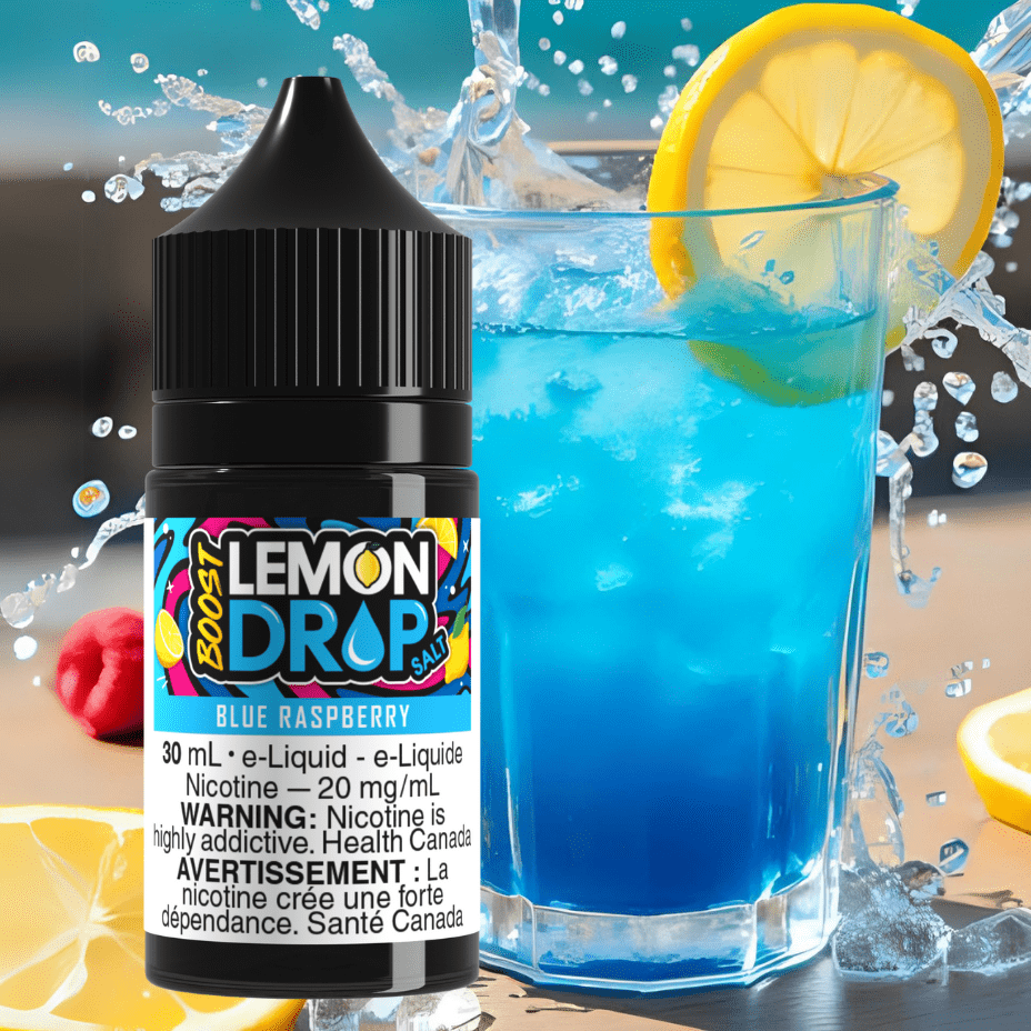 Lemon Drop Boost Salt - Blue Raspberry 30mL / 20mg Morden Vape SuperStore and Cannabis Manitoba Canada