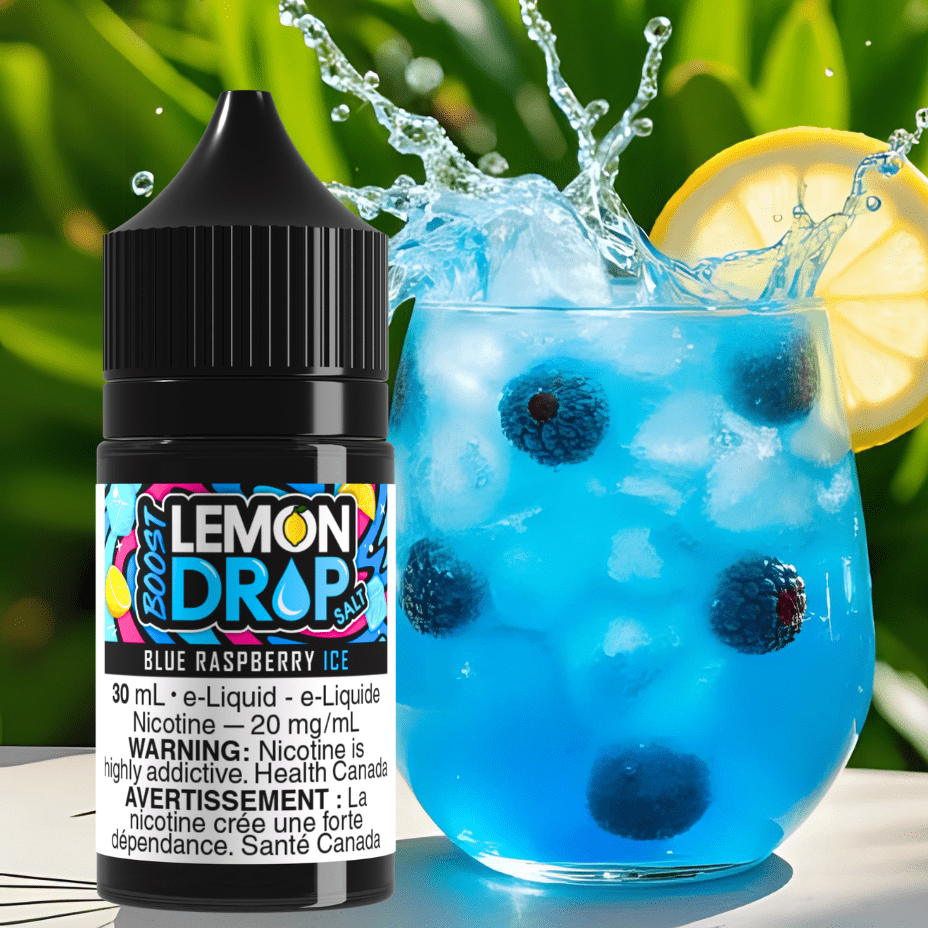 Lemon Drop Boost Salt - Blue Raspberry Ice Airdrie Vape SuperStore and Bong Shop Alberta Canada