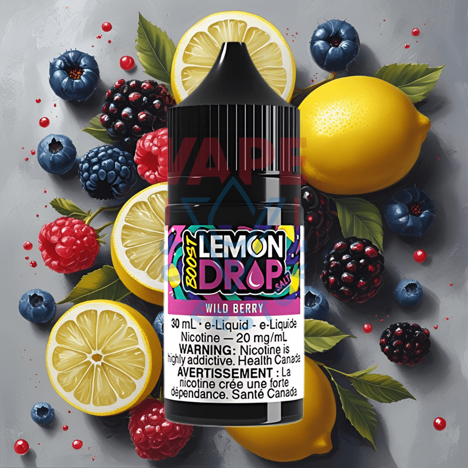 Lemon Drop Boost Salt Nic 30ml - Wild Berry 30mL / 20mg Morden Vape SuperStore and Cannabis Manitoba Canada