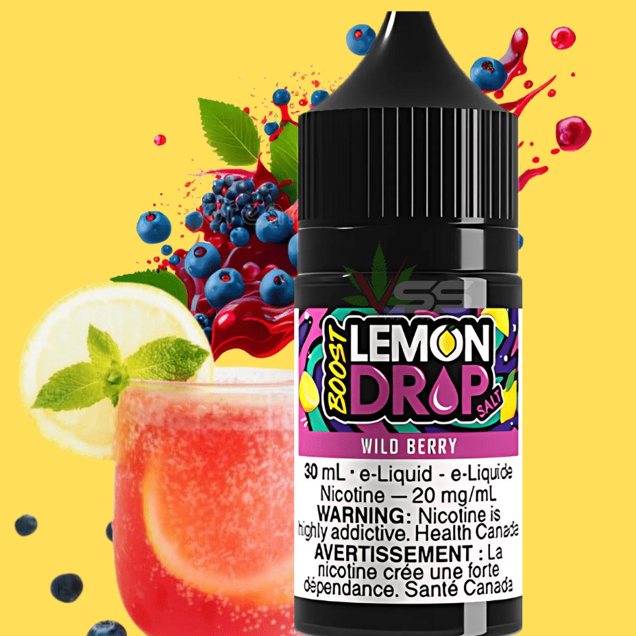 Lemon Drop Boost Salt Nic 30ml - Wild Berry 30mL / 20mg Morden Vape SuperStore and Cannabis Manitoba Canada