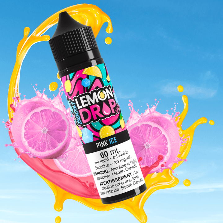 Lemon Drop Boost Salt Nic 60ml - Pink 60mL / 20mg Morden Vape SuperStore and Cannabis Manitoba Canada