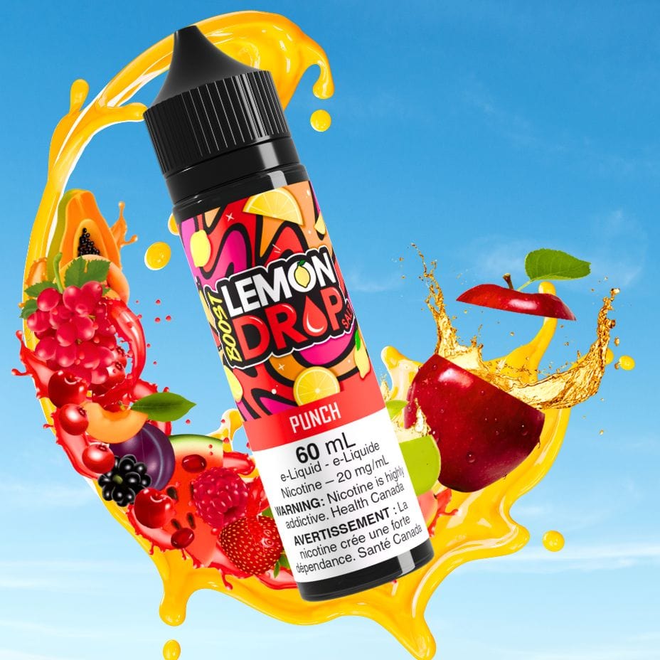 Lemon Drop Boost Salt Nic 60ml-Punch 60mL / 20mg Morden Vape SuperStore and Cannabis Manitoba Canada