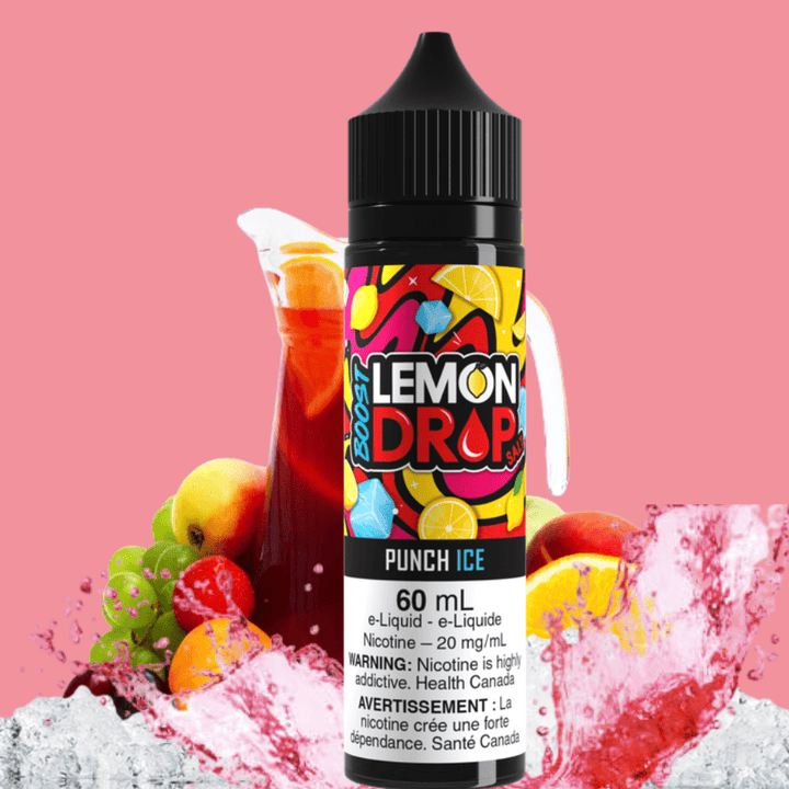 Lemon Drop Boost Salt Nic 60ml-Punch Ice 60mL / 20mg Morden Vape SuperStore and Cannabis Manitoba Canada