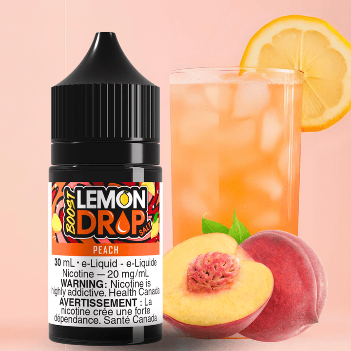 Lemon Drop Boost Salt - Peach Morden Vape SuperStore and Cannabis Manitoba Canada