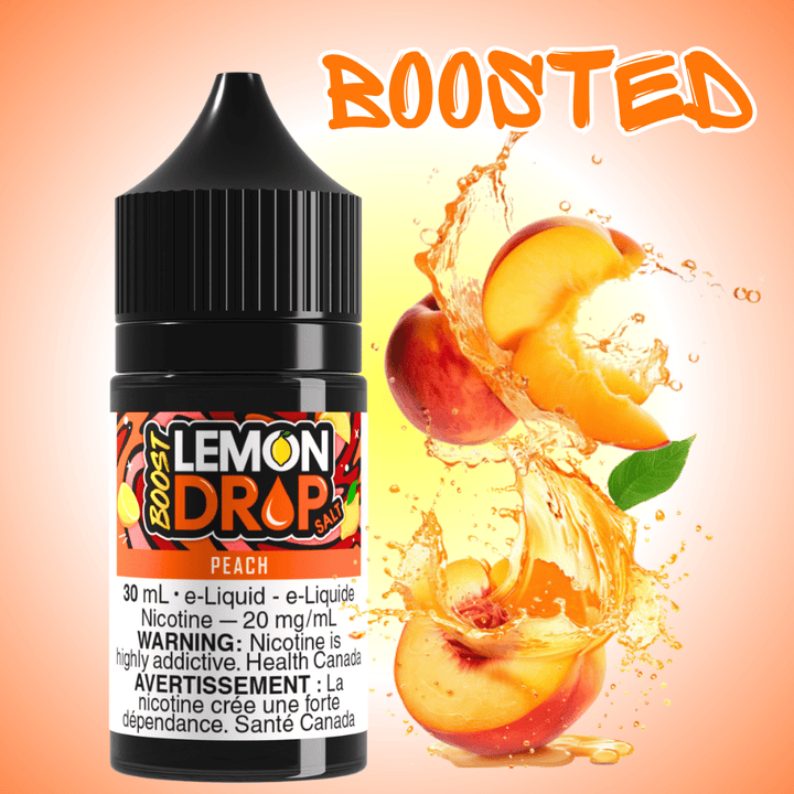 Lemon Drop Boost Salt - Peach Morden Vape SuperStore and Cannabis Manitoba Canada