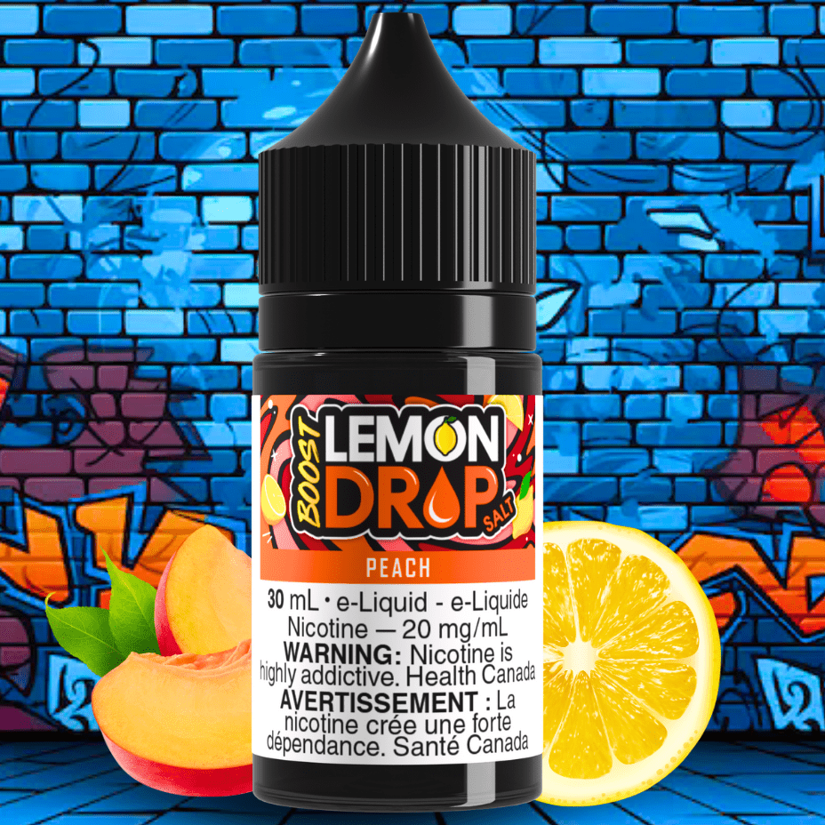 Lemon Drop Boost Salt - Peach Morden Vape SuperStore and Cannabis Manitoba Canada