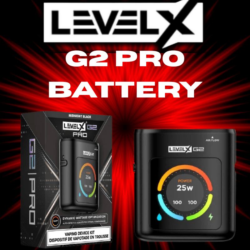 Level X Boost G2 Pro Battery-1000mAh Black Morden Vape SuperStore and Cannabis Manitoba Canada