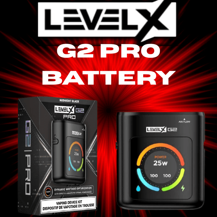 Level X Boost G2 Pro Battery-1000mAh Black Morden Vape SuperStore and Cannabis Manitoba Canada