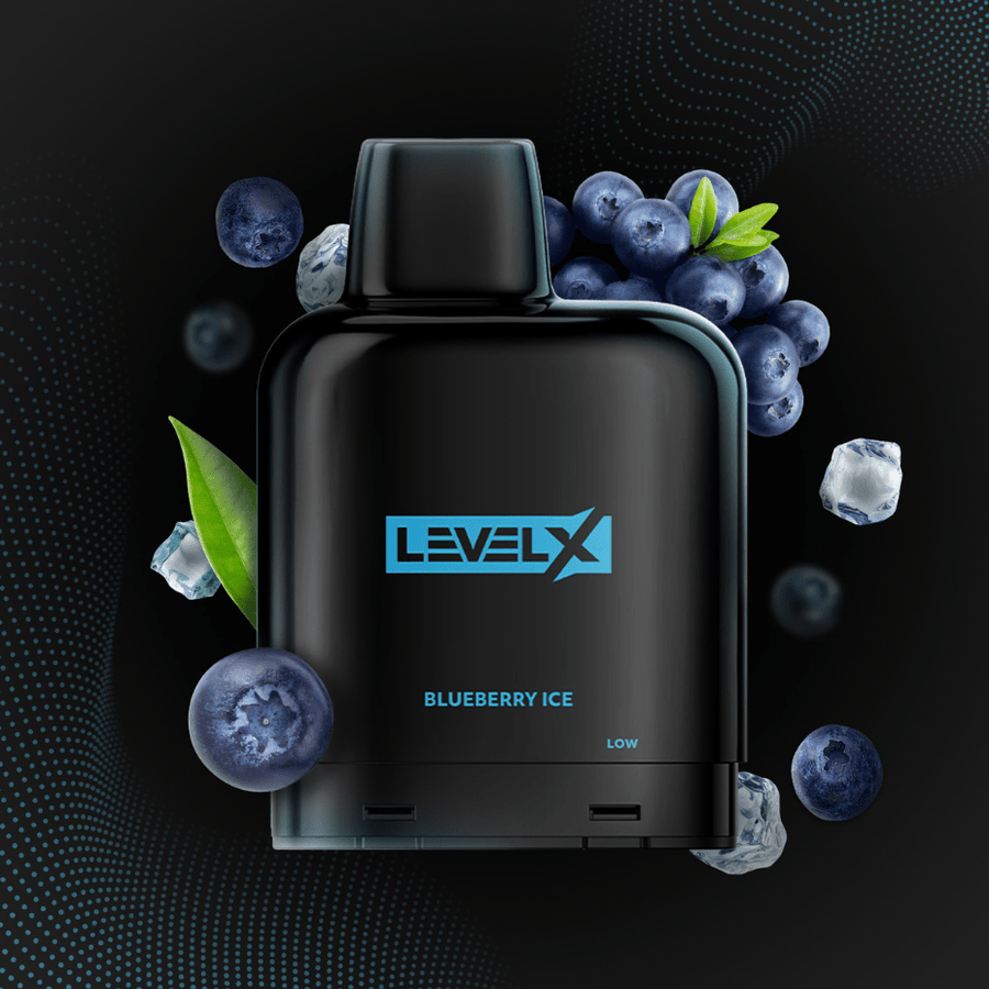 Level X Closed Pod Systems 7000 Puffs / 20mg Level X Essential Pod-Blueberry Ice-Morden Vape SuperStore and Cannabis