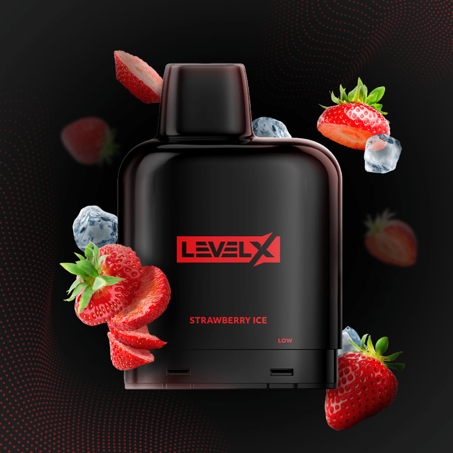 Level X Closed Pod Systems 7000 Puffs / 20mg Level X Essential Pod-Strawberry Ice-Morden Vape SuperStore and Cannabis
