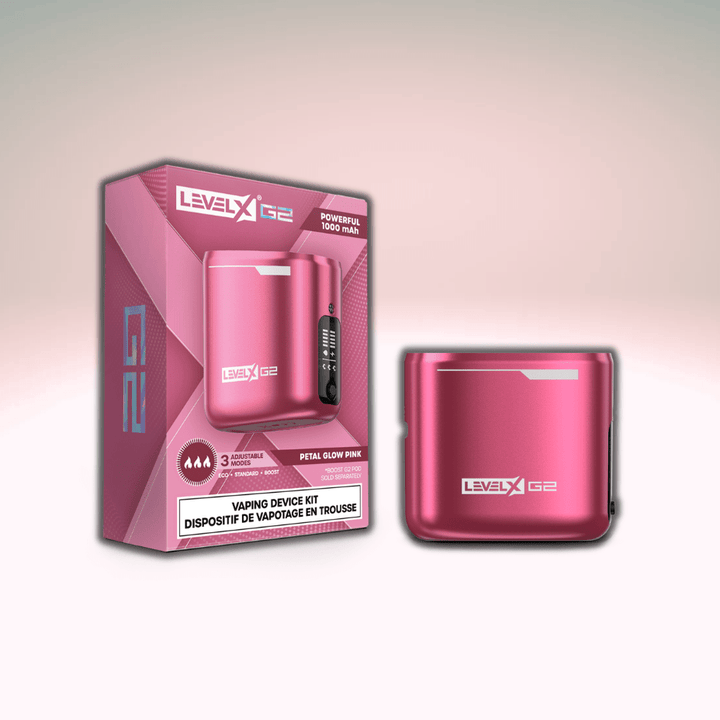 Level X G2 Battery- 1000mAh Petal Glow Pink Morden Vape SuperStore and Cannabis Manitoba Canada