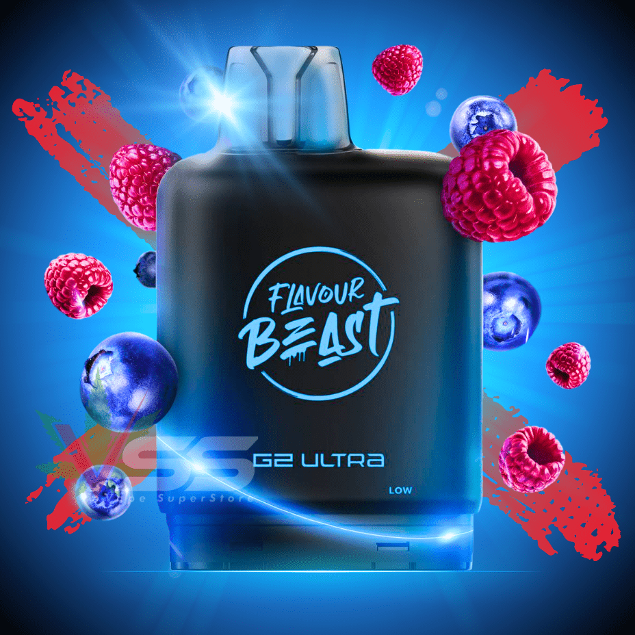 Level X G2 Ultra Flavour Beast Pod 50k-Bomb Blue Razz 50000 / 20mg Morden Vape SuperStore and Cannabis Manitoba Canada