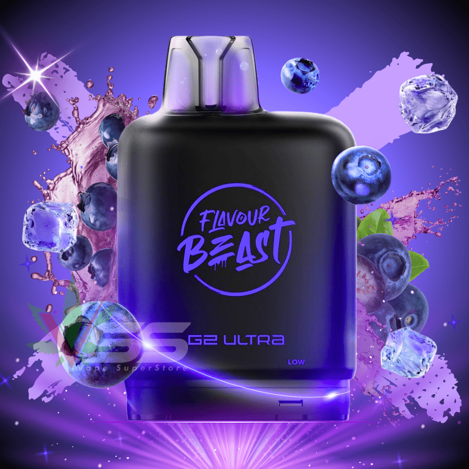 Level X G2 Ultra Flavour Beast Pod 50k-Chuggin' Blueberry Sparkle Iced 20mg / 50000 Morden Vape SuperStore and Cannabis Manitoba Canada