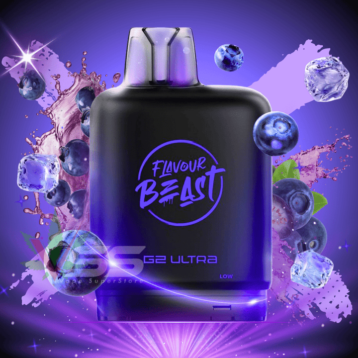 Level X G2 Ultra Flavour Beast Pod 50k-Chuggin' Blueberry Sparkle Iced 20mg / 50000 Morden Vape SuperStore and Cannabis Manitoba Canada