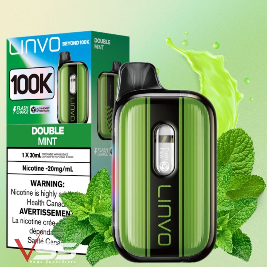 Linvo Beyond 100K Disposable Vape - Double Mint Morden Vape SuperStore and Cannabis Manitoba Canada