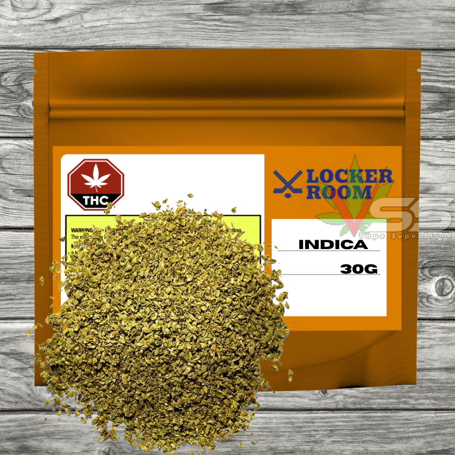 Locker Room Milled Indica Flower - 30g Morden Vape SuperStore and Cannabis Manitoba Canada